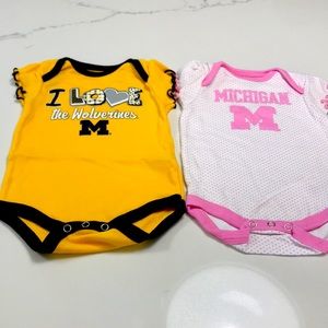 Michigan onesies (bodysuits)